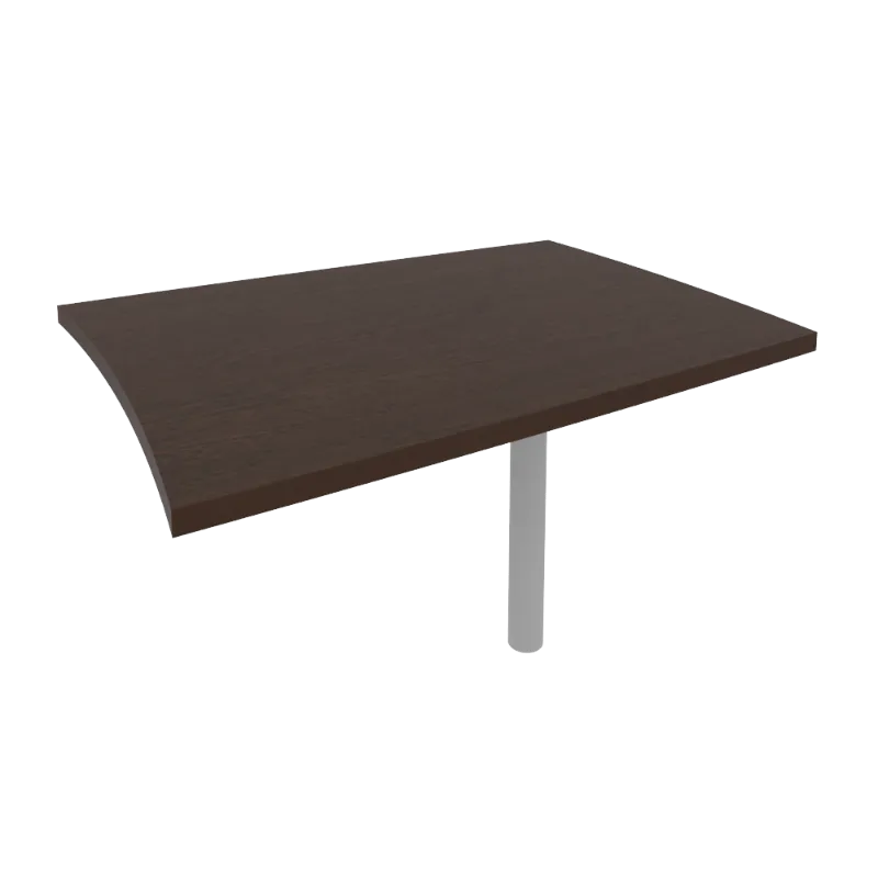 Брифинг приставка для криволинейного стола First КВ-1 (венге Цаво)